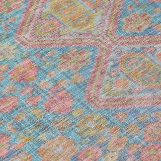 Piper Looms Chantille Aztec ACN1834 Sky Machine Washable Area Rug Swatch Image