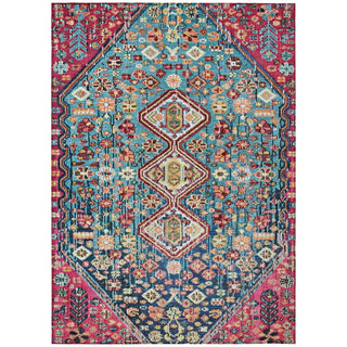 Piper Looms Chantille Aztec ACN1834 Teal Machine Washable Area Rug main image