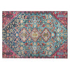 Piper Looms Chantille Aztec ACN1834 Teal Machine Washable Area Rug Scatter Main Image