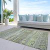 Piper Looms Chantille Stripes ACN1835 Beige Machine Washable Area Rug Outdoor Lifestyle Image Feature