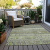 Piper Looms Chantille Stripes ACN1835 Beige Machine Washable Area Rug Outdoor Lifestyle Image Feature