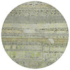 Piper Looms Chantille Stripes ACN1835 Beige Machine Washable Area Rug Round Main Image