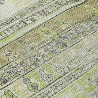 Piper Looms Chantille Stripes ACN1835 Beige Machine Washable Area Rug Swatch Image