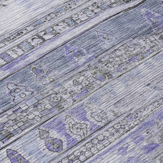 Piper Looms Chantille Stripes ACN1835 Blue Machine Washable Area Rug Swatch Image