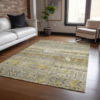 Piper Looms Chantille Stripes ACN1835 Brown Machine Washable Area Rug Lifestyle Image Feature