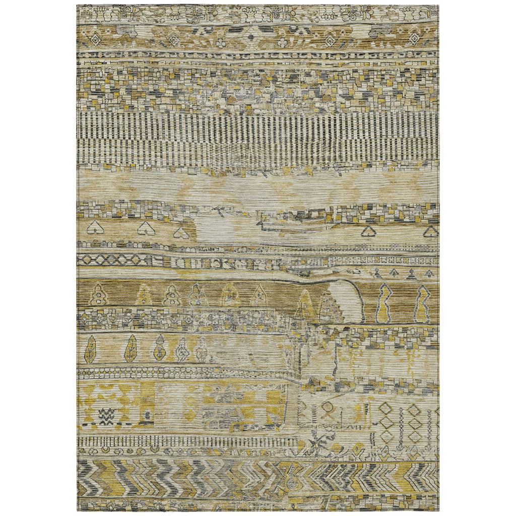 Piper Looms Chantille Stripes ACN1835 Brown Machine Washable Area Rug main image