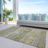 Piper Looms Chantille Stripes ACN1835 Brown Machine Washable Area Rug Outdoor Lifestyle Image Feature
