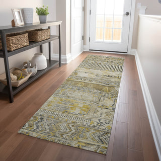 Piper Looms Chantille Stripes ACN1835 Brown Machine Washable Area Rug Runner Lifestyle Image Feature