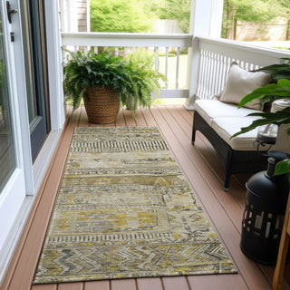Piper Looms Chantille Stripes ACN1835 Brown Machine Washable Area Rug Runner Outdoor Lifestyle Image Feature