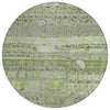 Piper Looms Chantille Stripes ACN1835 Olive Machine Washable Area Rug Round Main Image