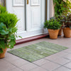 Piper Looms Chantille Stripes ACN1835 Olive Machine Washable Area Rug Scatter Outdoor Lifestyle Image Feature