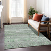 Piper Looms Chantille Stripes ACN1835 Sage Machine Washable Area Rug Lifestyle Image Feature