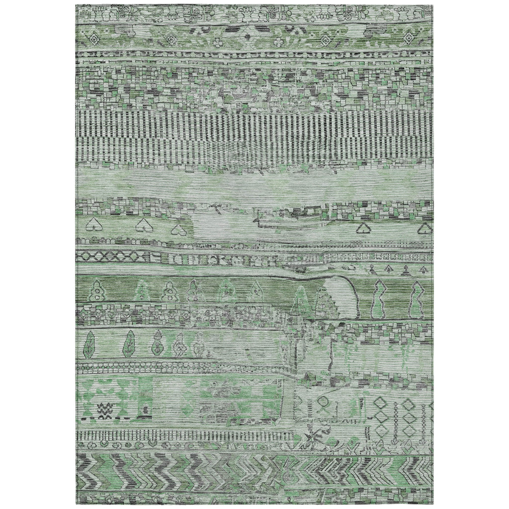 Piper Looms Chantille Stripes ACN1835 Sage Machine Washable Area Rug main image