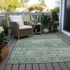 Piper Looms Chantille Stripes ACN1835 Sage Machine Washable Area Rug Outdoor Lifestyle Image Feature