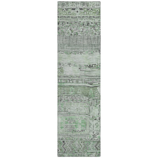 Piper Looms Chantille Stripes ACN1835 Sage Machine Washable Area Rug Runner Main Image