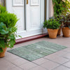 Piper Looms Chantille Stripes ACN1835 Sage Machine Washable Area Rug Scatter Outdoor Lifestyle Image Feature