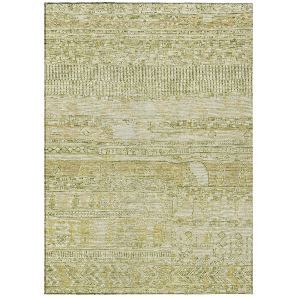 Piper Looms Chantille Stripes ACN1835 Tan Machine Washable Area Rug main image