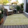 Piper Looms Chantille Stripes ACN1835 Tan Machine Washable Area Rug Outdoor Lifestyle Image Feature