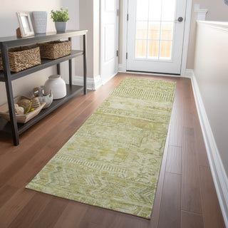 Piper Looms Chantille Stripes ACN1835 Tan Machine Washable Area Rug Runner Lifestyle Image Feature