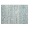 Piper Looms Chantille Stripes ACN1835 Teal Machine Washable Area Rug Scatter Main Image