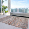 Piper Looms Chantille Stripes ACN1835 Terracotta Machine Washable Area Rug Outdoor Lifestyle Image Feature