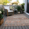 Piper Looms Chantille Stripes ACN1835 Terracotta Machine Washable Area Rug Outdoor Lifestyle Image Feature