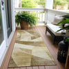 Piper Looms Chantille Swirls ACN1836 Brown Machine Washable Area Rug Runner Outdoor Lifestyle Image Feature