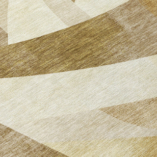 Piper Looms Chantille Swirls ACN1836 Brown Machine Washable Area Rug Swatch Image