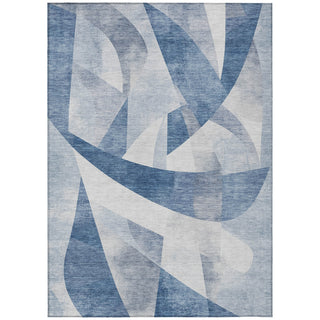 Piper Looms Chantille Swirls ACN1836 Denim Machine Washable Area Rug main image