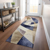 Piper Looms Chantille Swirls ACN1836 Navy Machine Washable Area Rug Runner Lifestyle Image Feature