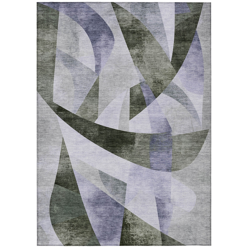 Piper Looms Chantille Swirls ACN1836 Olive Machine Washable Area Rug main image