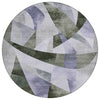 Piper Looms Chantille Swirls ACN1836 Olive Machine Washable Area Rug Round Main Image