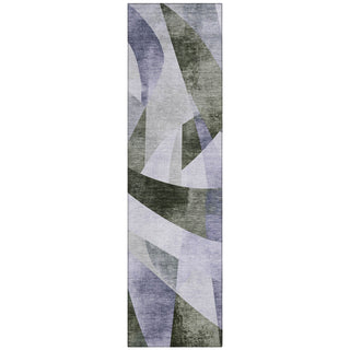 Piper Looms Chantille Swirls ACN1836 Olive Machine Washable Area Rug Runner Main Image