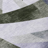 Piper Looms Chantille Swirls ACN1836 Olive Machine Washable Area Rug Swatch Image