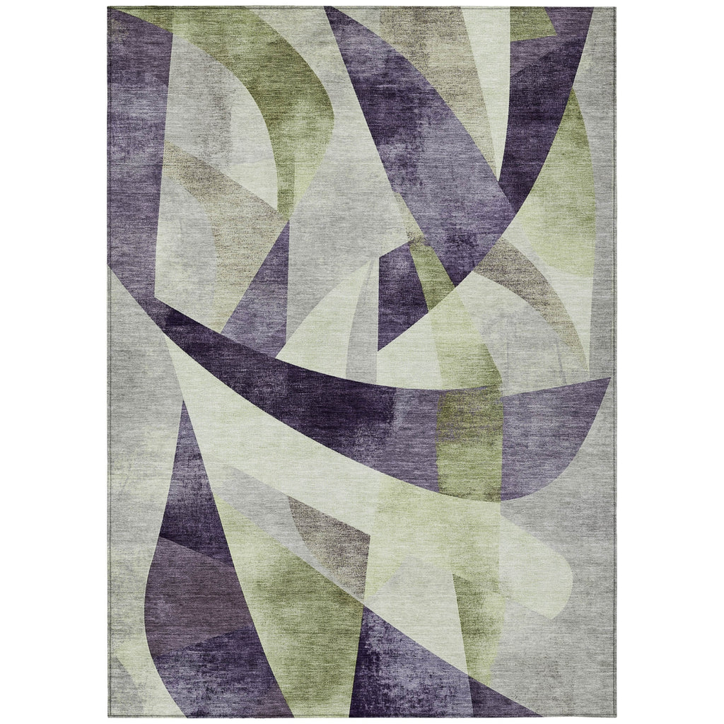 Piper Looms Chantille Swirls ACN1836 Purple Machine Washable Area Rug main image