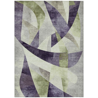 Piper Looms Chantille Swirls ACN1836 Purple Machine Washable Area Rug main image