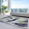 Piper Looms Chantille Swirls ACN1836 Purple Machine Washable Area Rug Outdoor Lifestyle Image Feature
