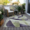 Piper Looms Chantille Swirls ACN1836 Purple Machine Washable Area Rug Outdoor Lifestyle Image Feature