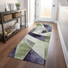 Piper Looms Chantille Swirls ACN1836 Purple Machine Washable Area Rug Runner Lifestyle Image Feature