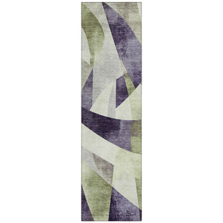 Piper Looms Chantille Swirls ACN1836 Purple Machine Washable Area Rug Runner Main Image