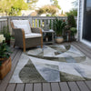 Piper Looms Chantille Swirls ACN1836 Taupe Machine Washable Area Rug Outdoor Lifestyle Image Feature