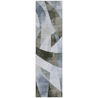 Piper Looms Chantille Swirls ACN1836 Taupe Machine Washable Area Rug Runner Main Image