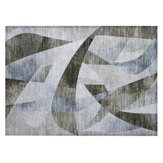 Piper Looms Chantille Swirls ACN1836 Taupe Machine Washable Area Rug Scatter Main Image