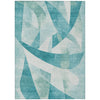 Piper Looms Chantille Swirls ACN1836 Teal Machine Washable Area Rug main image