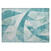 Piper Looms Chantille Swirls ACN1836 Teal Machine Washable Area Rug Scatter Main Image