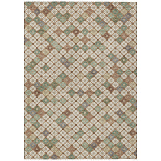 Piper Looms Chantille Geometric ACN1837 Beige Machine Washable Area Rug main image