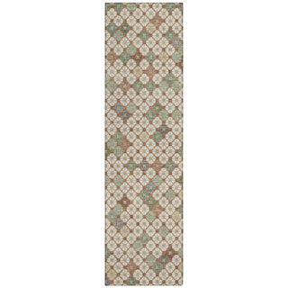 Piper Looms Chantille Geometric ACN1837 Beige Machine Washable Area Rug Runner Main Image