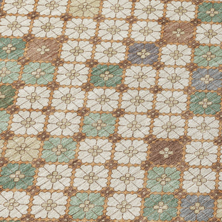 Piper Looms Chantille Geometric ACN1837 Beige Machine Washable Area Rug Swatch Image