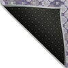 Piper Looms Chantille Geometric ACN1837 Lavender Machine Washable Area Rug Backing Image