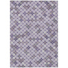 Piper Looms Chantille Geometric ACN1837 Lavender Machine Washable Area Rug main image